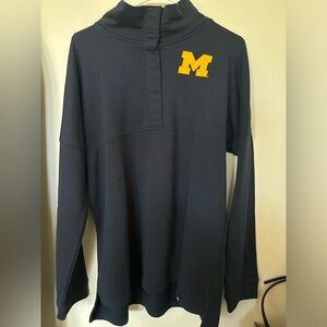 Michigan Sweater with 1/4 buttons